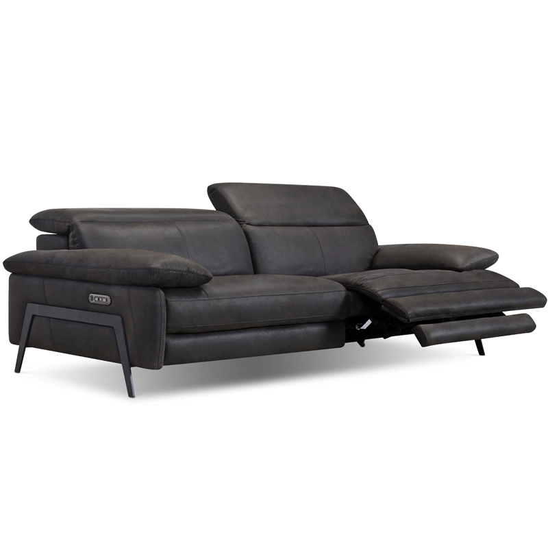 Canapé droit relax en cuir ENZO