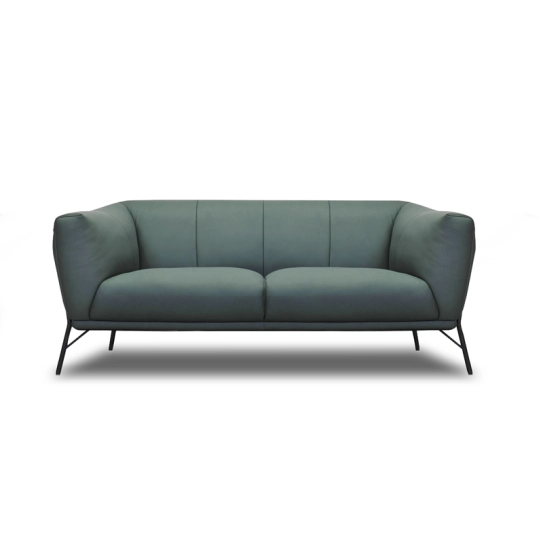 Canap&eacute; droit en cuir TANIA