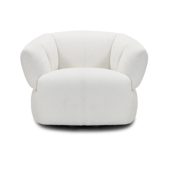 Fauteuil en tissu pivotant BONO