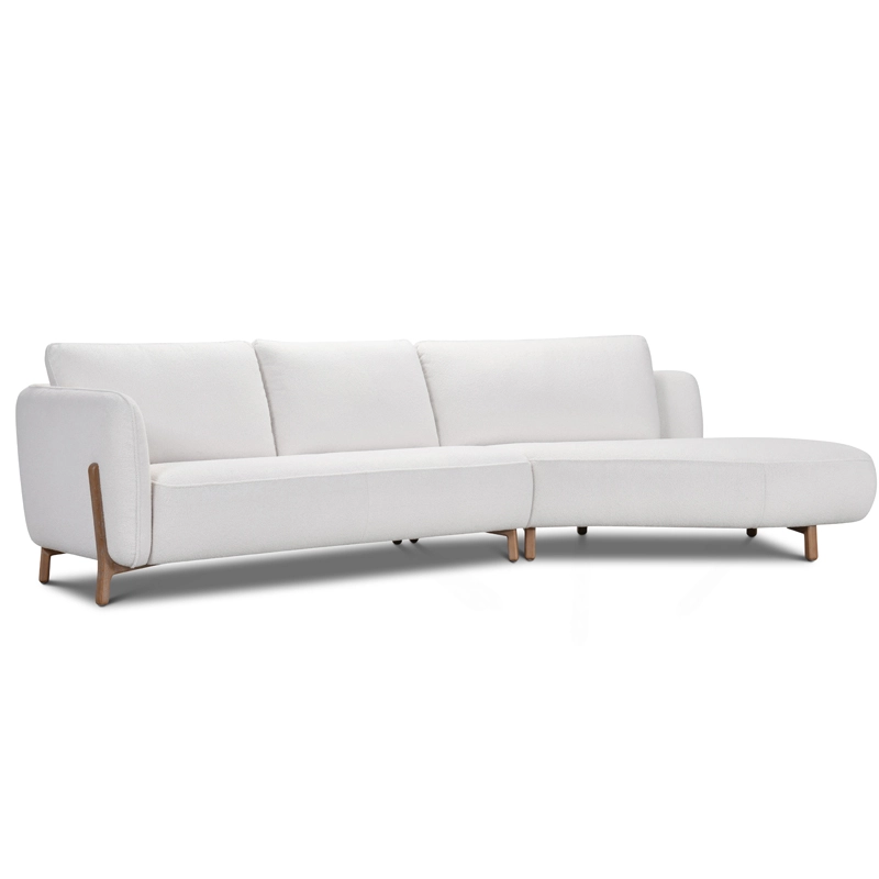 Canapé d'angle en tissu LUANA