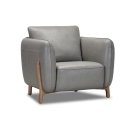Fauteuil en cuir LUANA