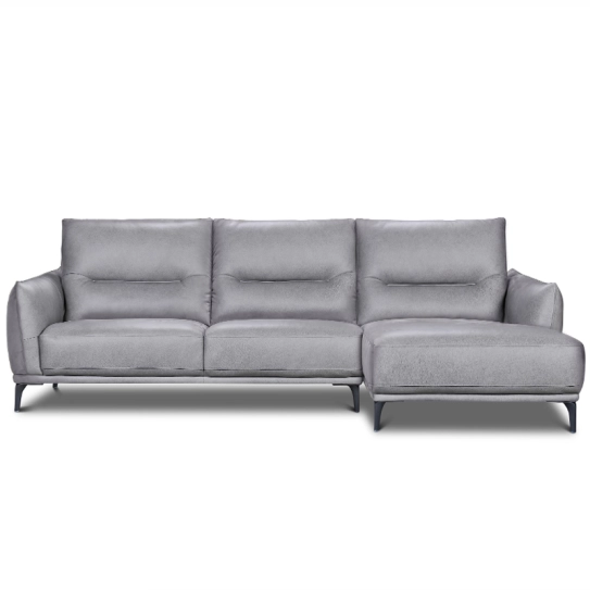 Canapé d\'angle avance-recule en cuir MAELYA