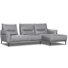 Canapé d'angle avance-recule en cuir MAELYA