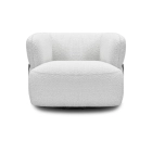 Fauteuil en tissu pivotant CIRO