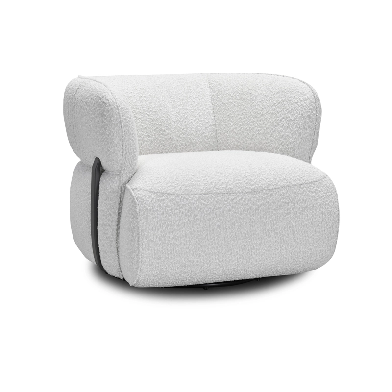 Fauteuil en tissu pivotant CIRO