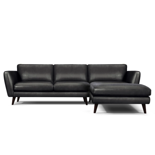 Canapé d\'angle en cuir MERIMEE