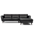 Canapé d'angle en cuir MERIMEE