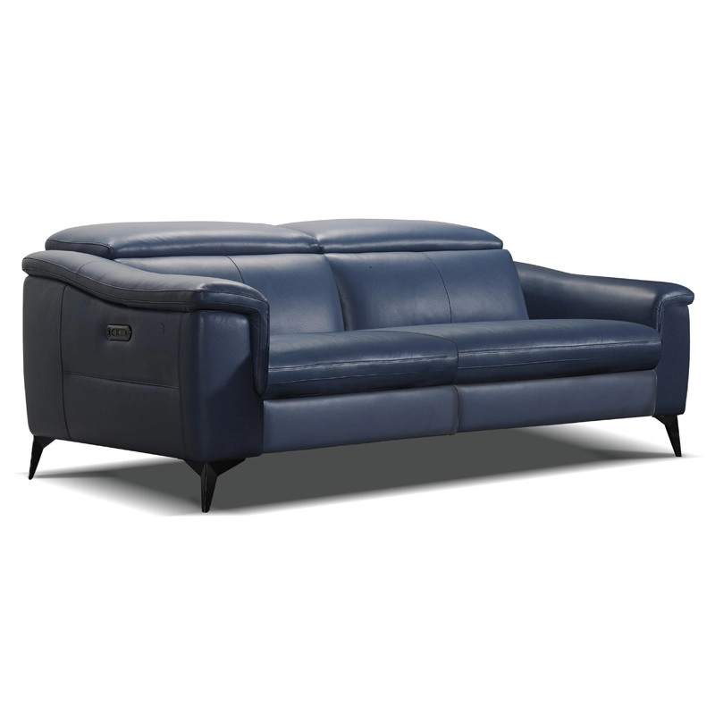 Canapé droit relax en cuir MEMPHIS