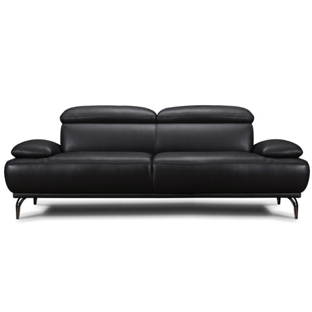 Canapé droit en cuir BURLEY BASE CUIR