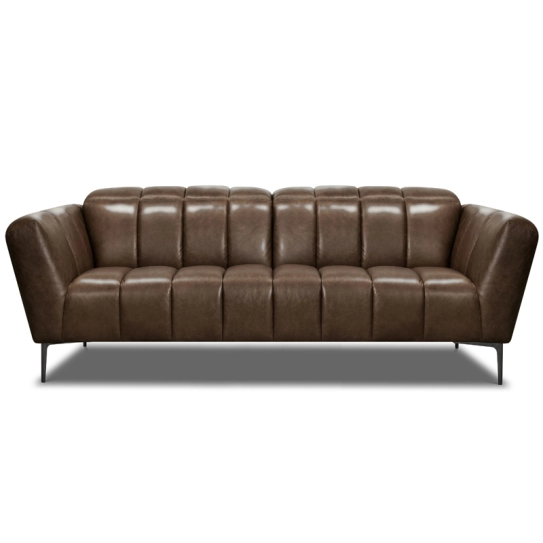 Canapé droit en cuir GABY 2