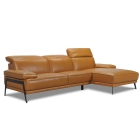 Canapé d'angle en cuir BELUNA