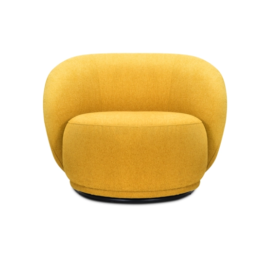 Fauteuil en tissu pivotant CALISSO