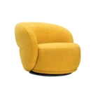 Fauteuil en tissu pivotant CALISSO