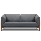 Canapé droit en cuir LISEA