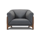 Fauteuil en cuir LISEA