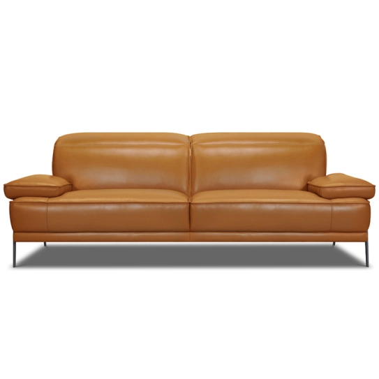 Canapé droit en cuir BELUNA