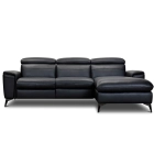 Canapé d'angle relax en cuir BELLINI