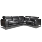 Canapé d'angle en cuir ADAM