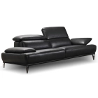 Canapé droit en cuir BURLEY BASE CUIR Canapé droit en cuir BURLEY BASE CUIR