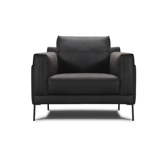 Fauteuil en cuir STAN