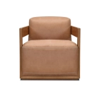 Fauteuil en cuir KALINA