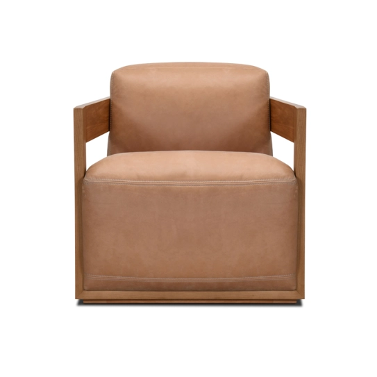 Fauteuil en cuir KALINA