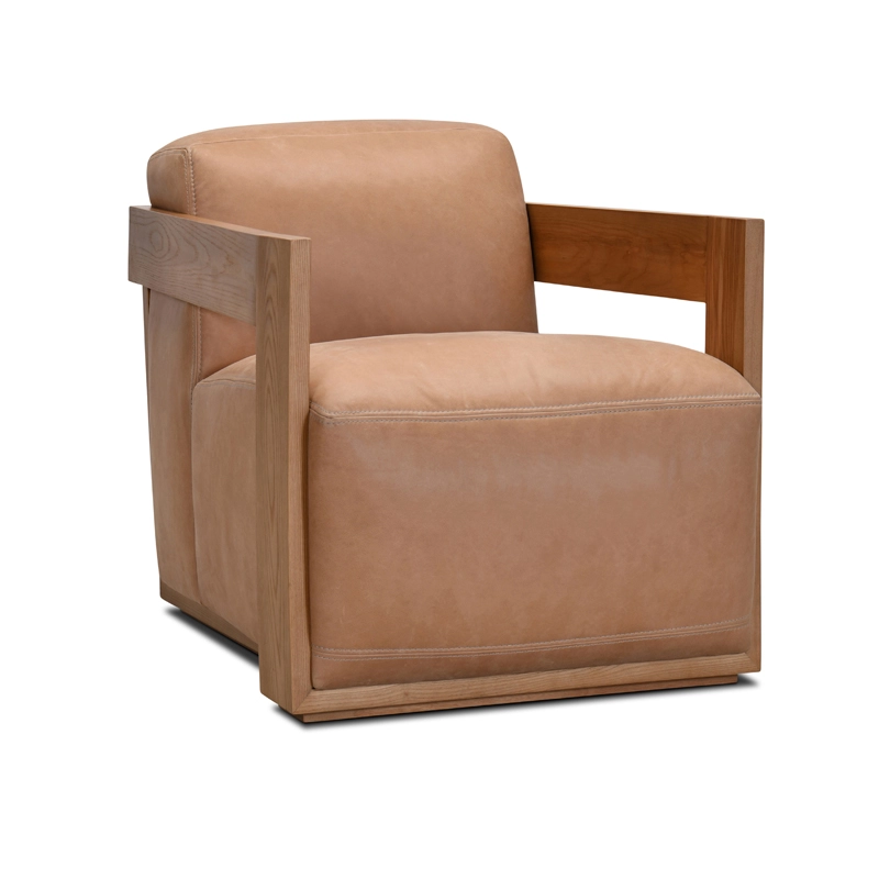 Fauteuil en cuir KALINA
