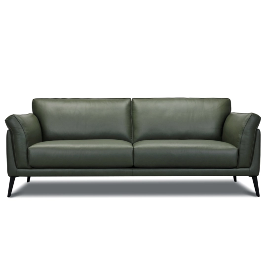 Canapé droit en cuir MICHA