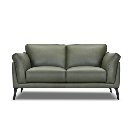 Canap&eacute; droit en cuir MICHA