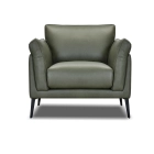 Fauteuil en cuir MICHA