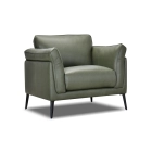 Fauteuil en cuir MICHA