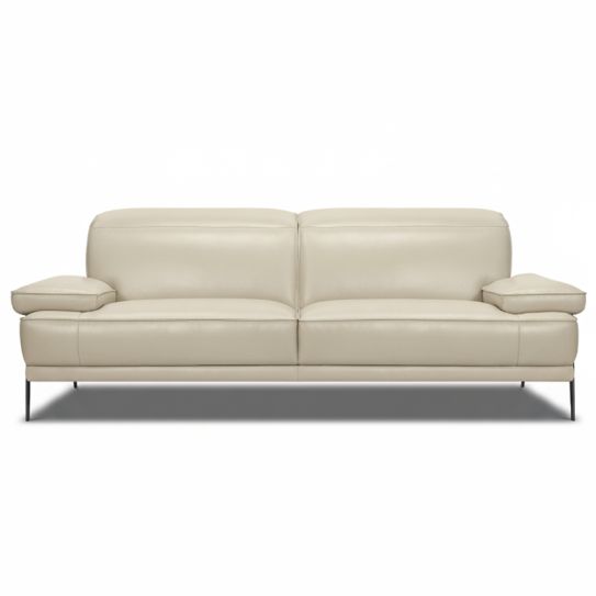 Canapé droit en cuir BELUNA