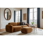 Canapé droit en tissu BELLIA