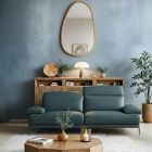 Canapé droit en cuir BELUNA