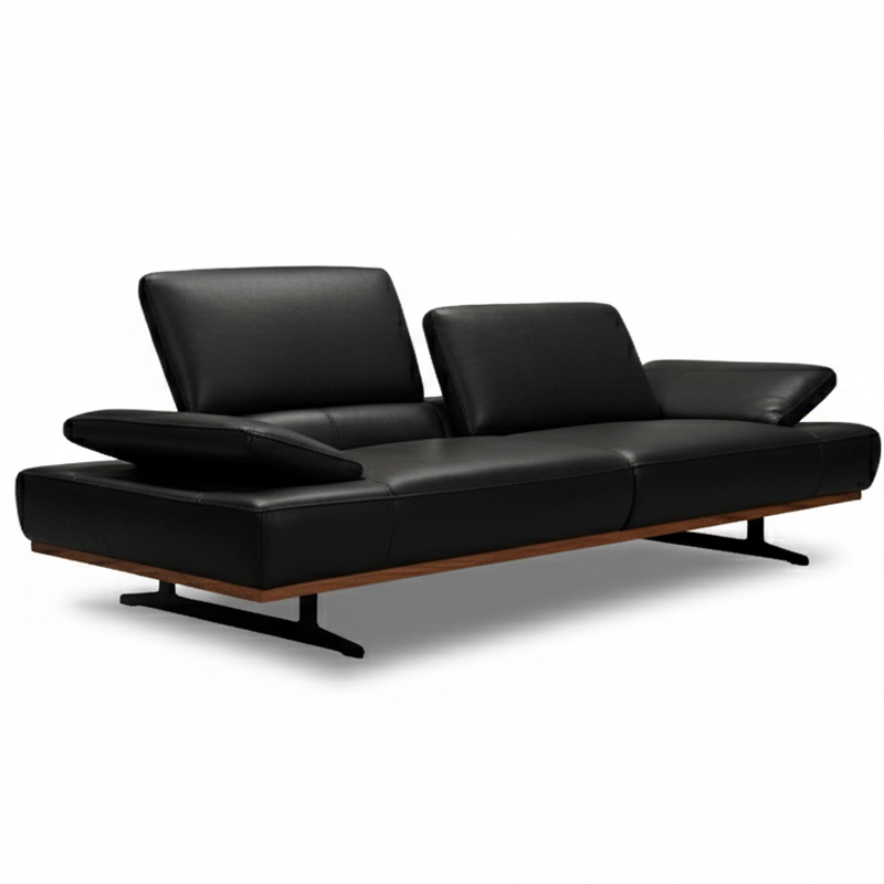 Canapé droit en cuir VENTO