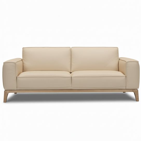 Canapé droit en cuir ELIO