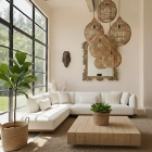 Canapé tissu d'angle Curby