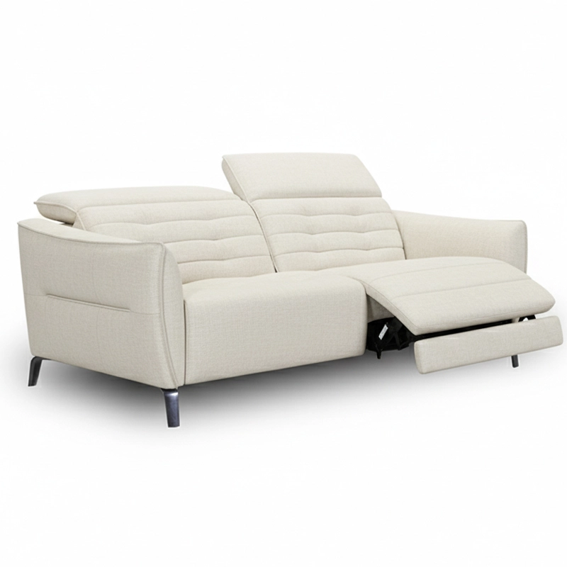 Canap&eacute; droit relax en tissu ELYSEE