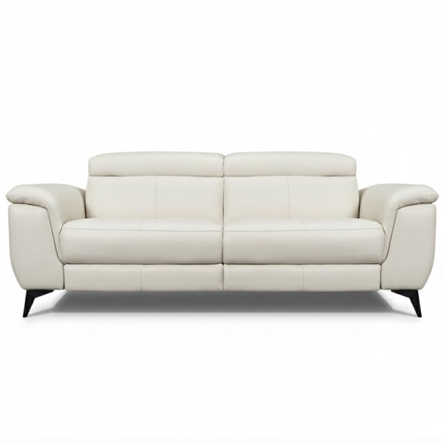 Canap&eacute; droit relax en cuir MARCUS