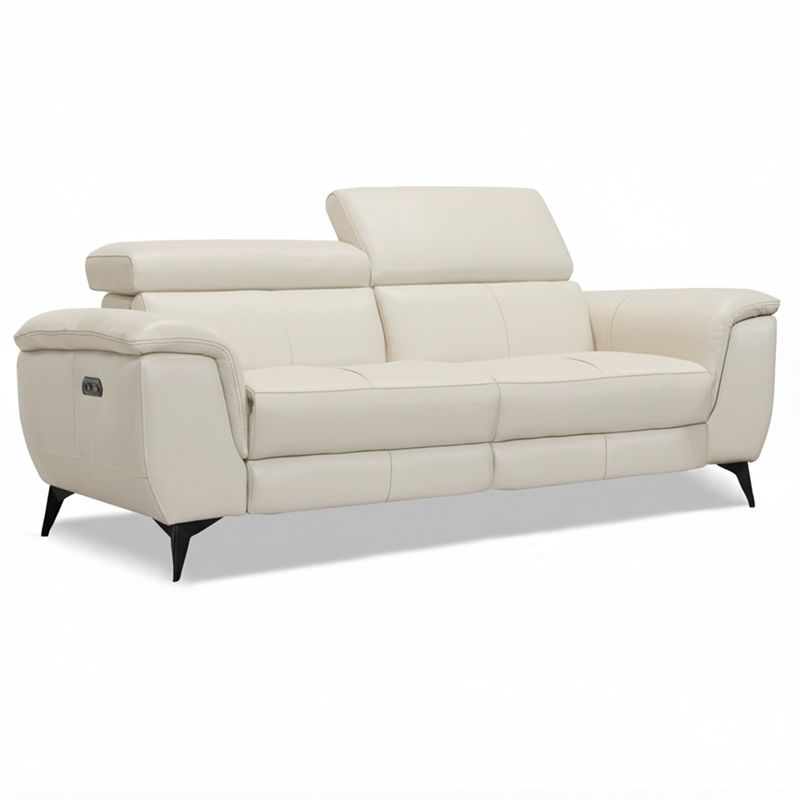 Canap&eacute; droit relax en cuir MARCUS