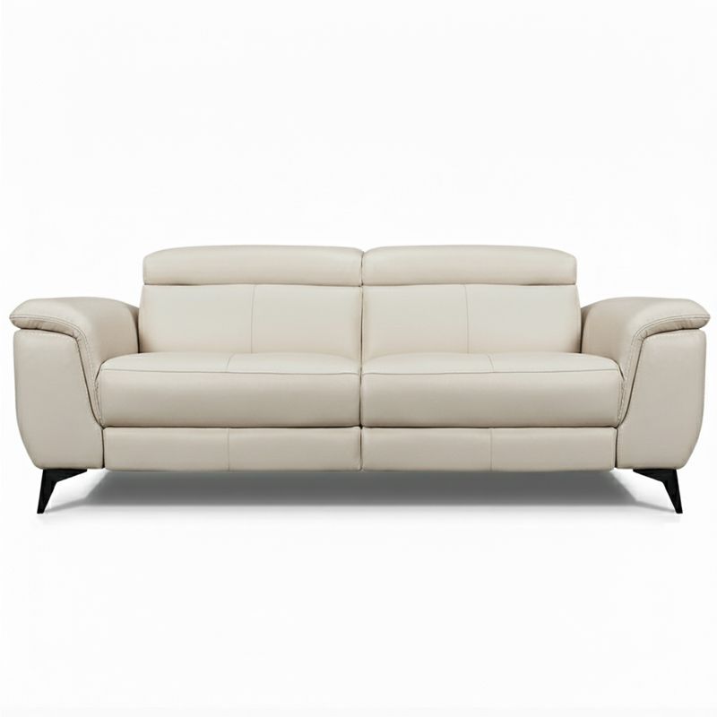 Canap&eacute; droit relax en cuir MARCUS