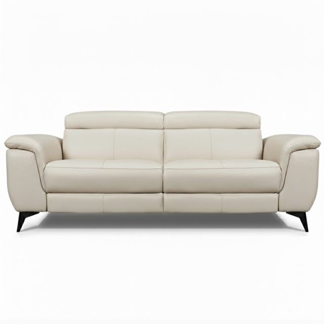 Canap&eacute; droit relax en cuir MARCUS