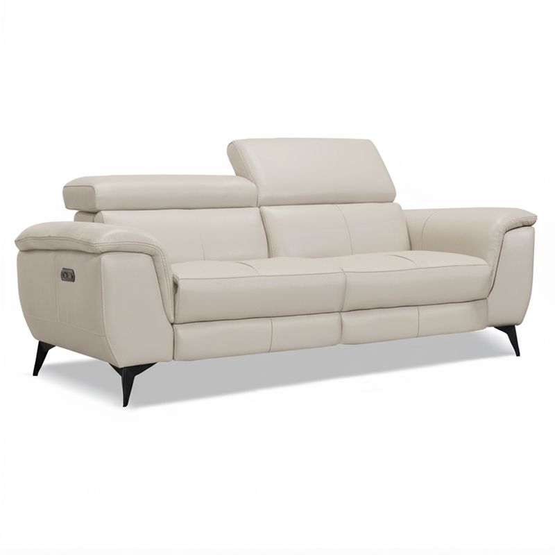 Canap&eacute; droit relax en cuir MARCUS