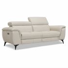 Canap&eacute; droit relax en cuir MARCUS