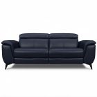 Canapé droit relax en cuir MARCUS