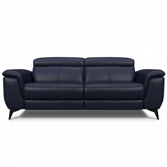 Canapé droit relax en cuir MARCUS