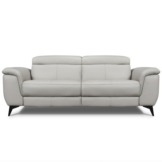 Canapé droit relax en cuir MARCUS