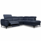 Canapé d'angle relax en cuir MARCUS