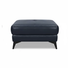 Pouf carr&eacute; en cuir MARCUS