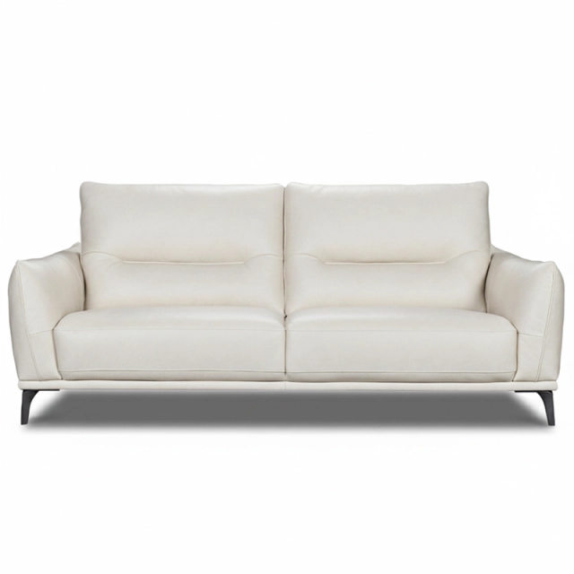 Canapé droit avance-recule en cuir MAELYA